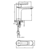 Loft Basin Argent Mixer - Chrome